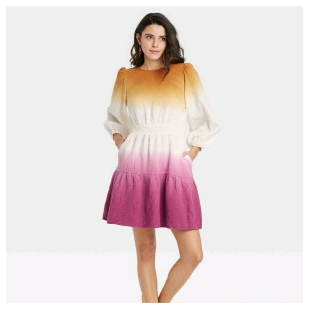 Universal Thread Ombre Gauze Dress